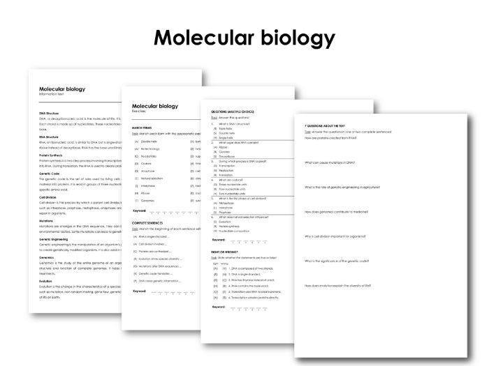 Molecular biology Teaching Resources