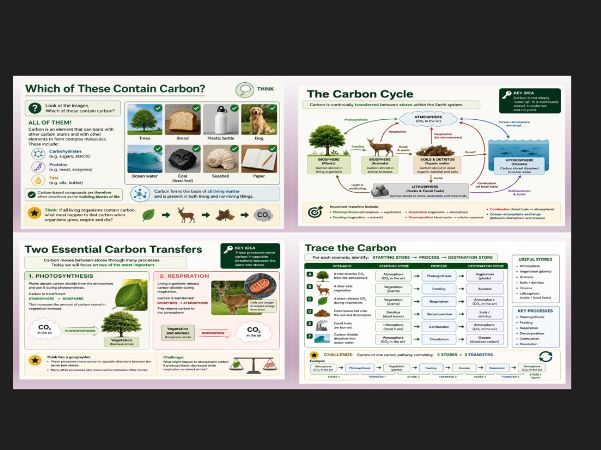 OCR A Level Geography: Earth's support systems: Lesson 5 Carbon – The Building Block of Life