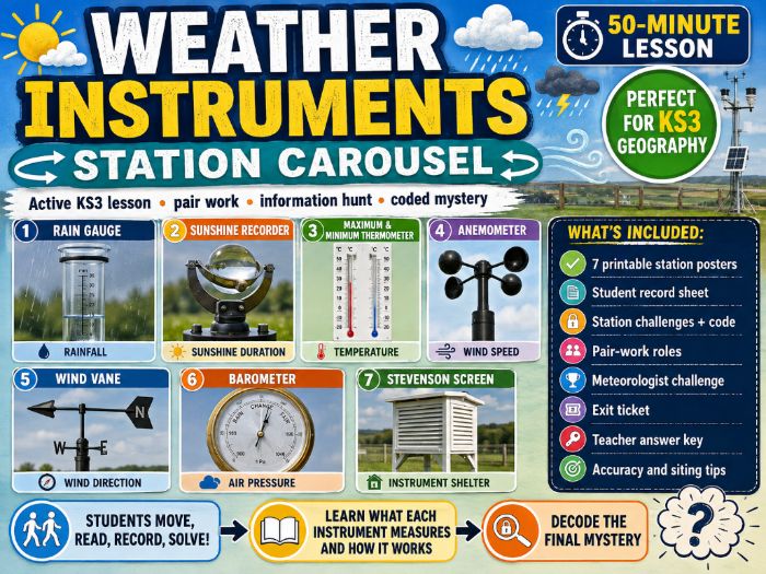 KS3 / Middle School - Geography - Climate and Weather - Weather Instruments