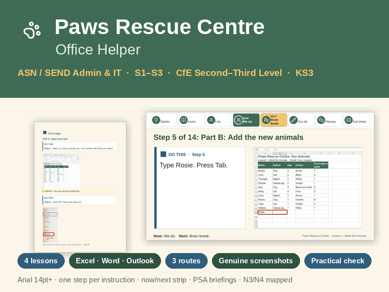 ASN SEND Admin & IT Unit: Excel Word Outlook