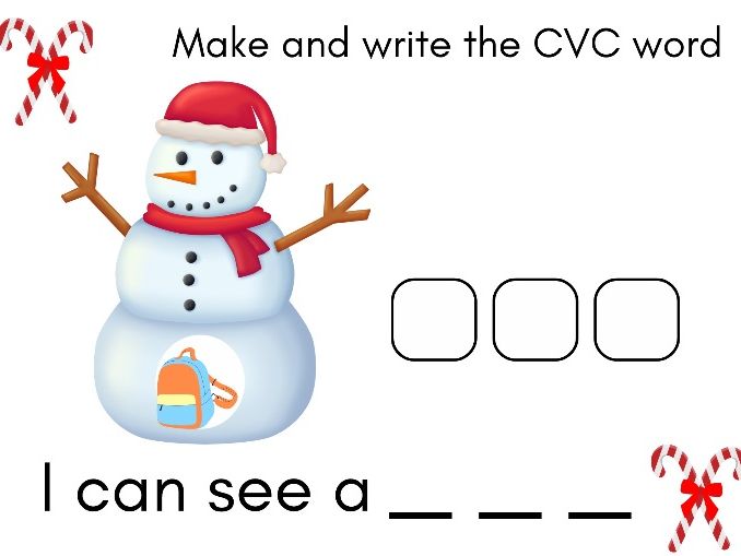 Make and write the CVC WORDS