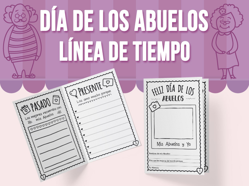 Día de los Abuelos Actividad Línea de Tiempo | Grandparents' Day in Spanish