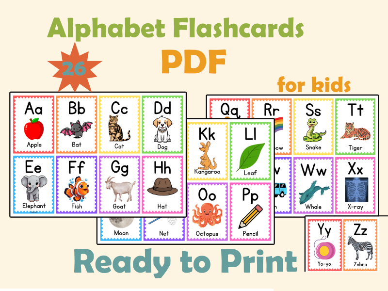 Alphabet Flashcards _ Phonics Flashcards