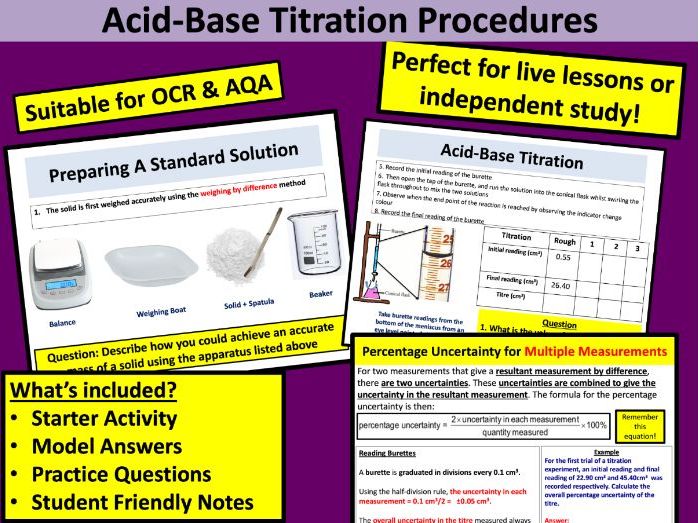 Acid-Base Titration Procedures