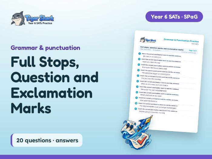 Full Stops, Question and Exclamation Marks | Teaching Resources
