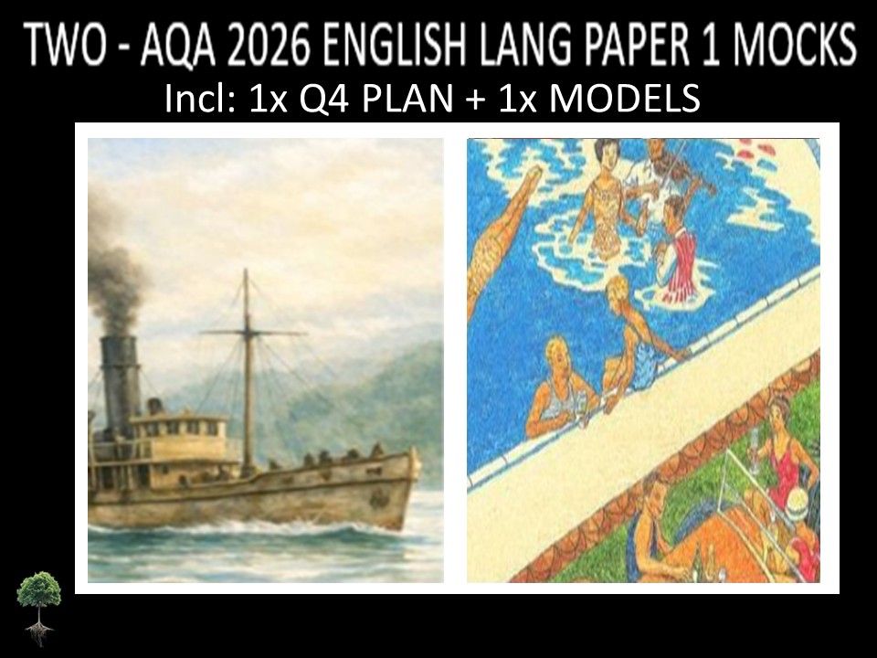TWO - AQA PAPER 1 | 2026 FULL MOCKS | Q4 PLAN | MODELS