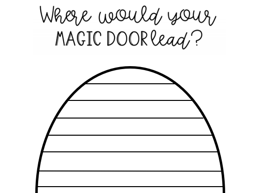 Journey Worksheet by Aaron Becker - What's behind your door?