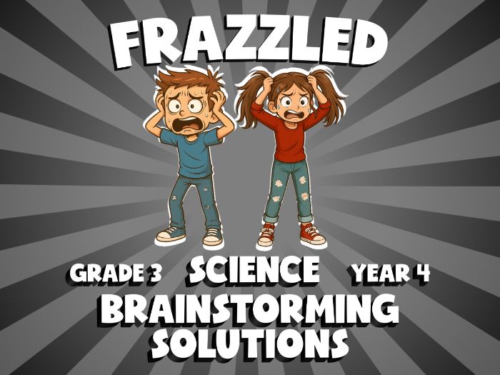 Brainstorming Solutions FRAZZLED Science Game | No-Prep Year 4 Review Activity