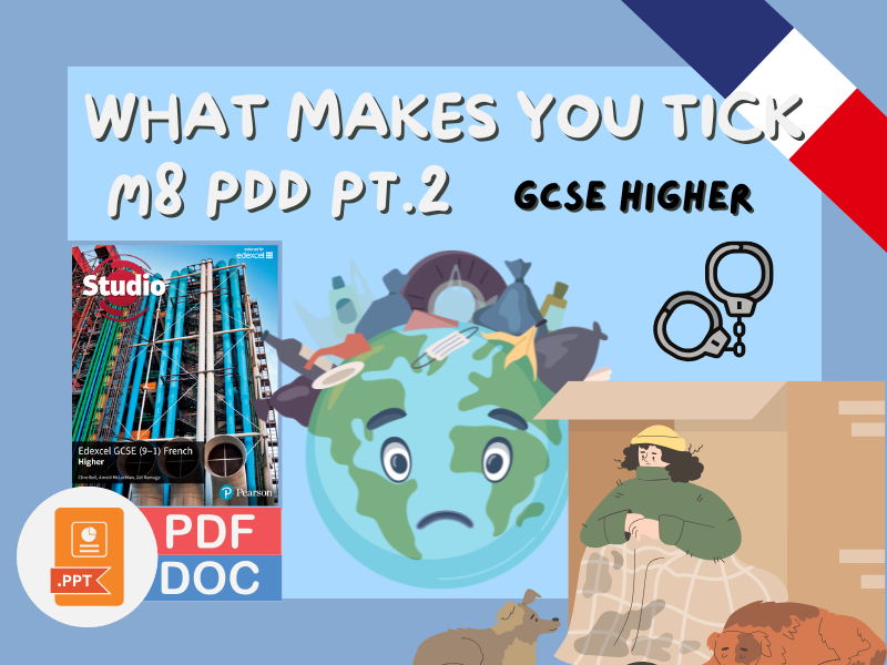 FRENCH GCSE - Studio Higher - Module 8 - Point de depart - pt.2