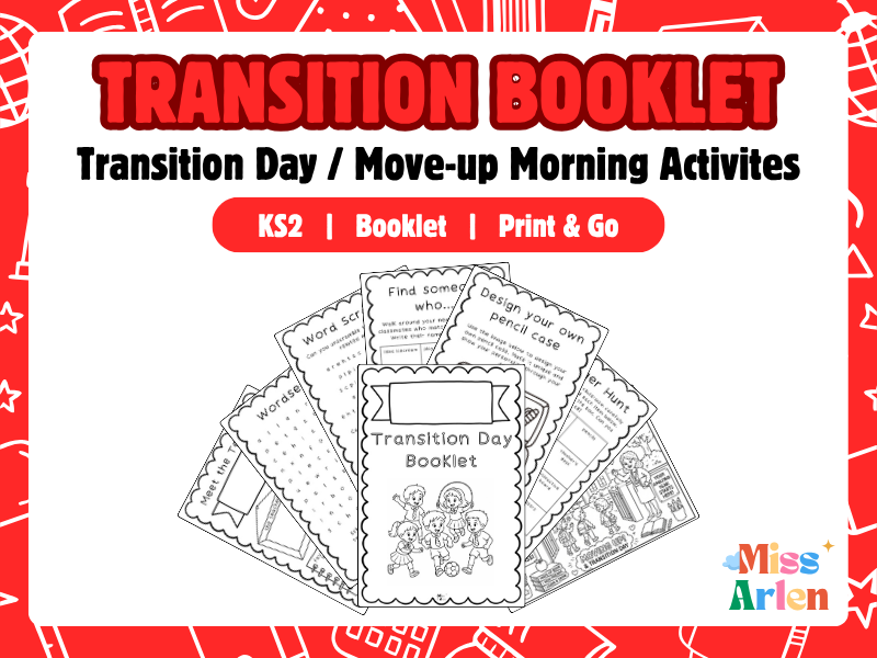 Transition Day Activity Booklet | Move-Up Morning & Back to School Time Fillers (KS2)
