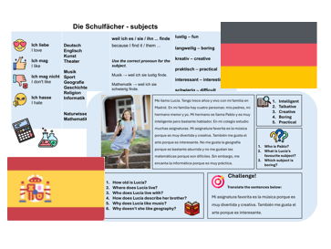 School Subjects (German & Spanish) – Teaching & Assessment Package