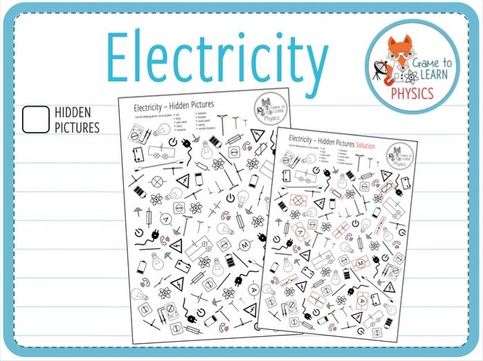 Electric circuit symbols Hidden Pictures (KS3/4) Teaching Resources