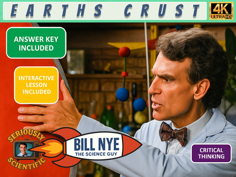 Bill Nye Earth's Crust Worksheet with Answer Key FREE | 4K Full Episode