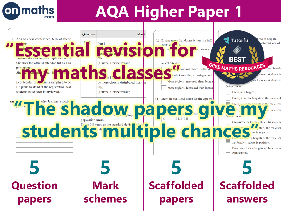November 2026 Maths GCSE AQA Paper 1 Higher Predicted Paper