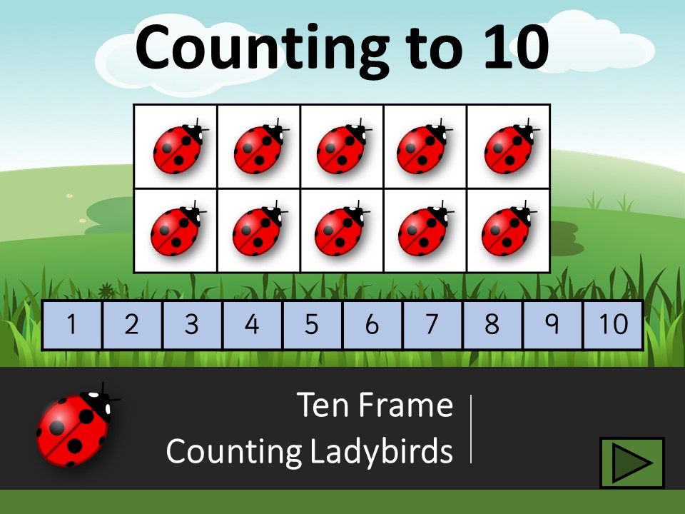 Counting Ladybirds Ten Frame Teaching Resources