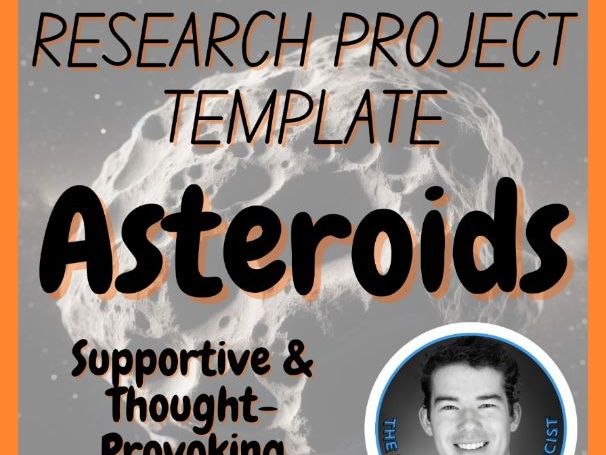 Asteroids | Space Science Research Project Template | Digital + Print
