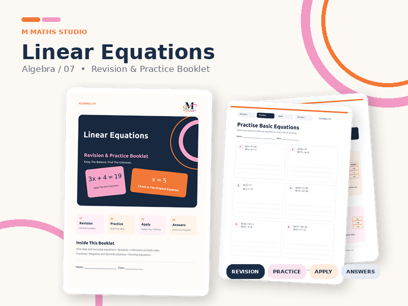 Linear Equations | Revision Booklet