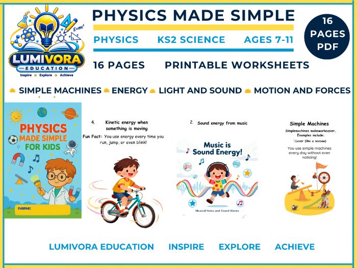 KS2 Science | Physics Made Simple STEM Workbook (Ages 7–11)