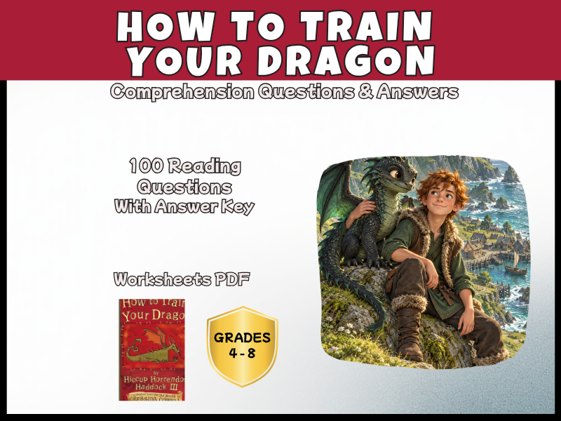 How to Train Your Dragon Reading Comprehension Questions | KS2 KS3 Years 5-8