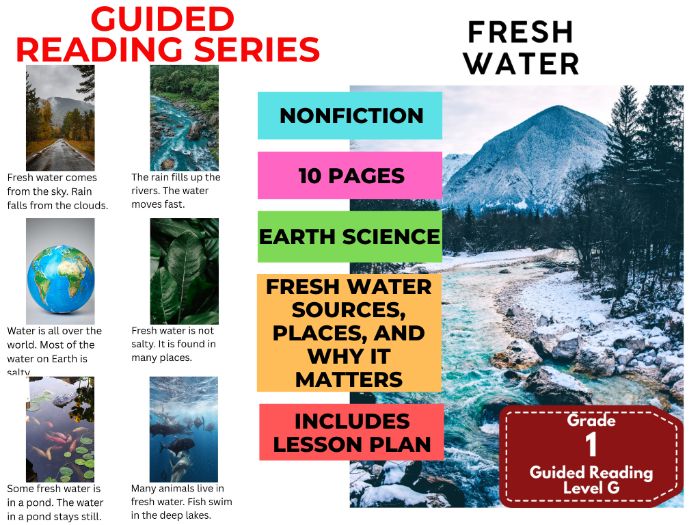 Fresh Water: Guided Reading Level G with Lesson Plan