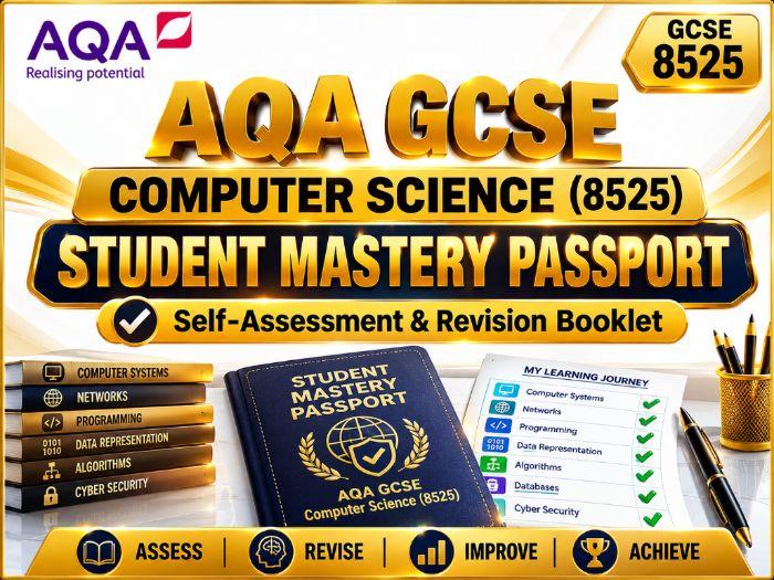 AQA GCSE Computer Science (8525) Student Mastery Passport - Self-Assessment & Revision Booklet