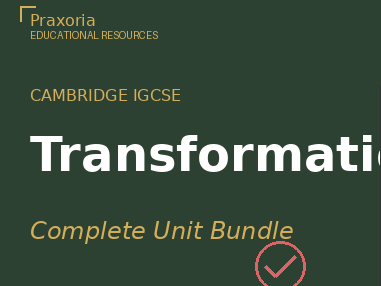 IGCSE Maths (0580) Unit 7 FREE SAMPLE pack