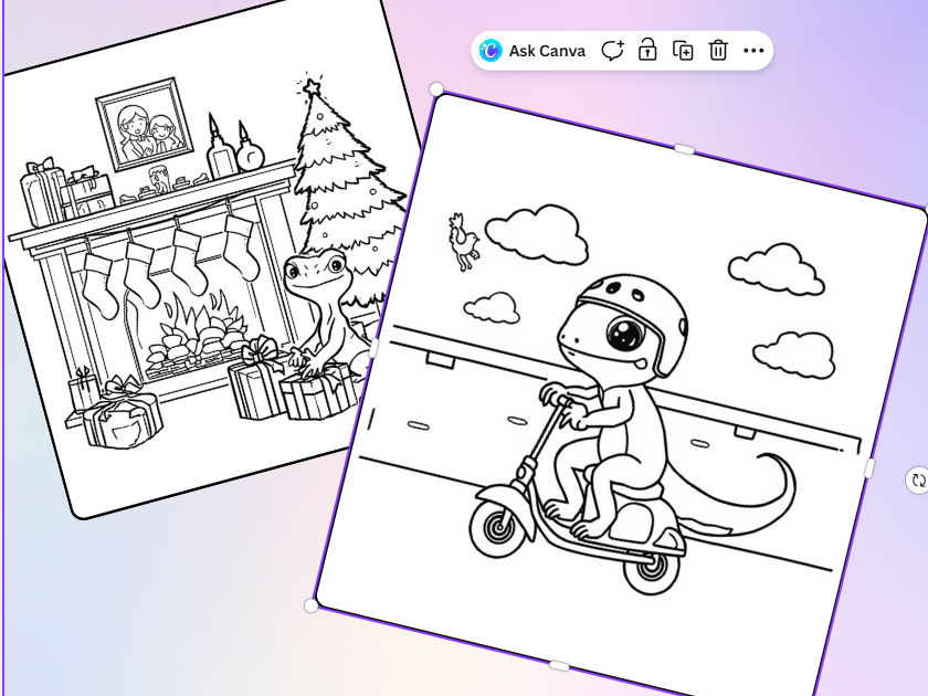 Basilisk Lizard Colouring pages / book