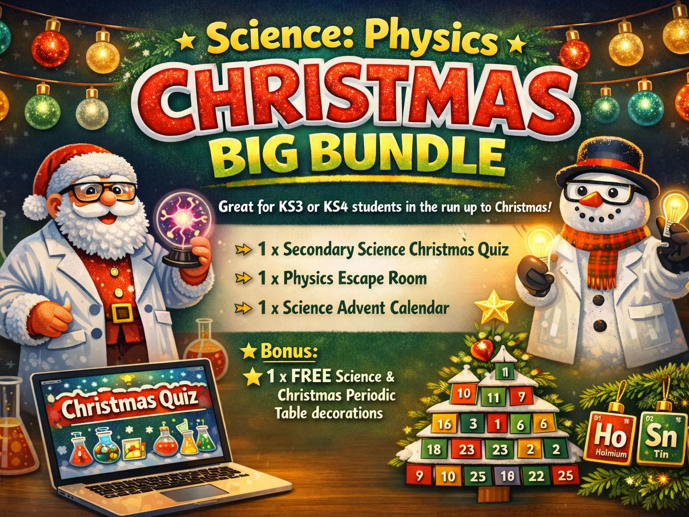 Physics Christmas Bundle - Science Quiz