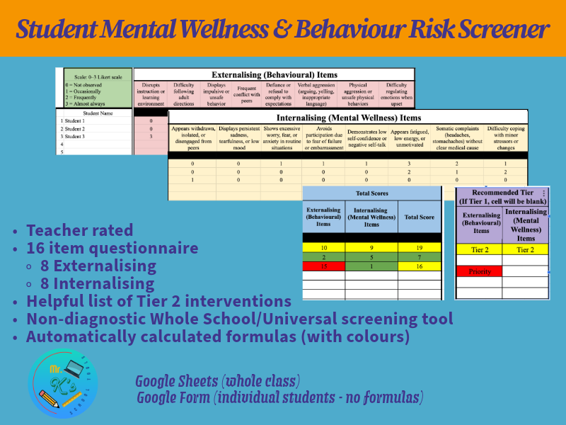 PBIS Student Behaviour Risk Screener