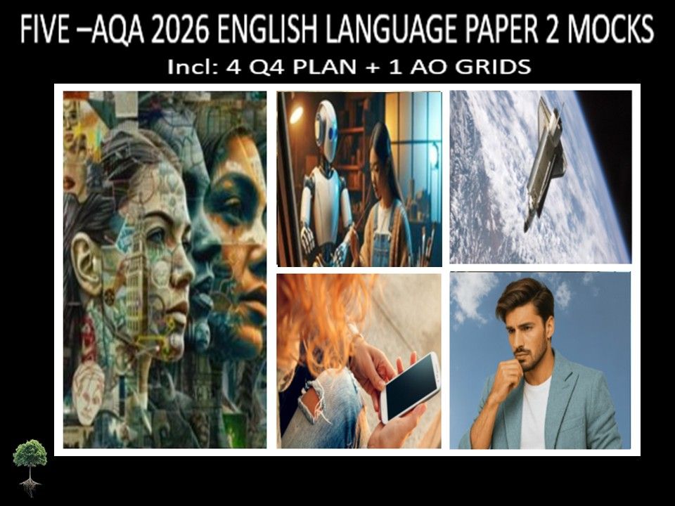 FIVE - AQA PAPER 2 | 2026 FULL MOCKS | Q4 PLAN  | AO GRIDS