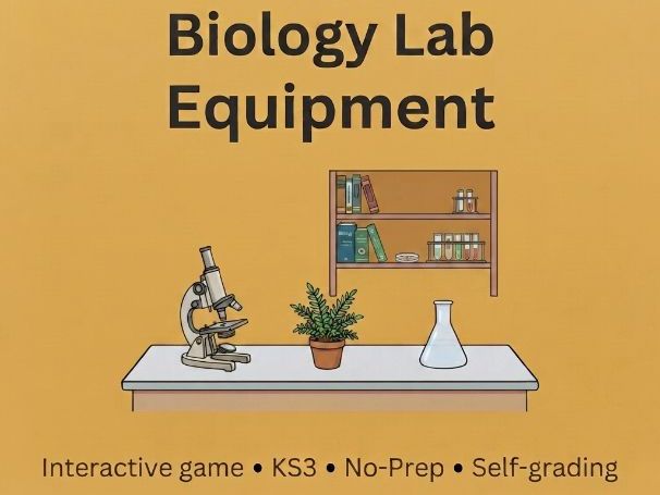 Biology Lab Equipment Interactive Game