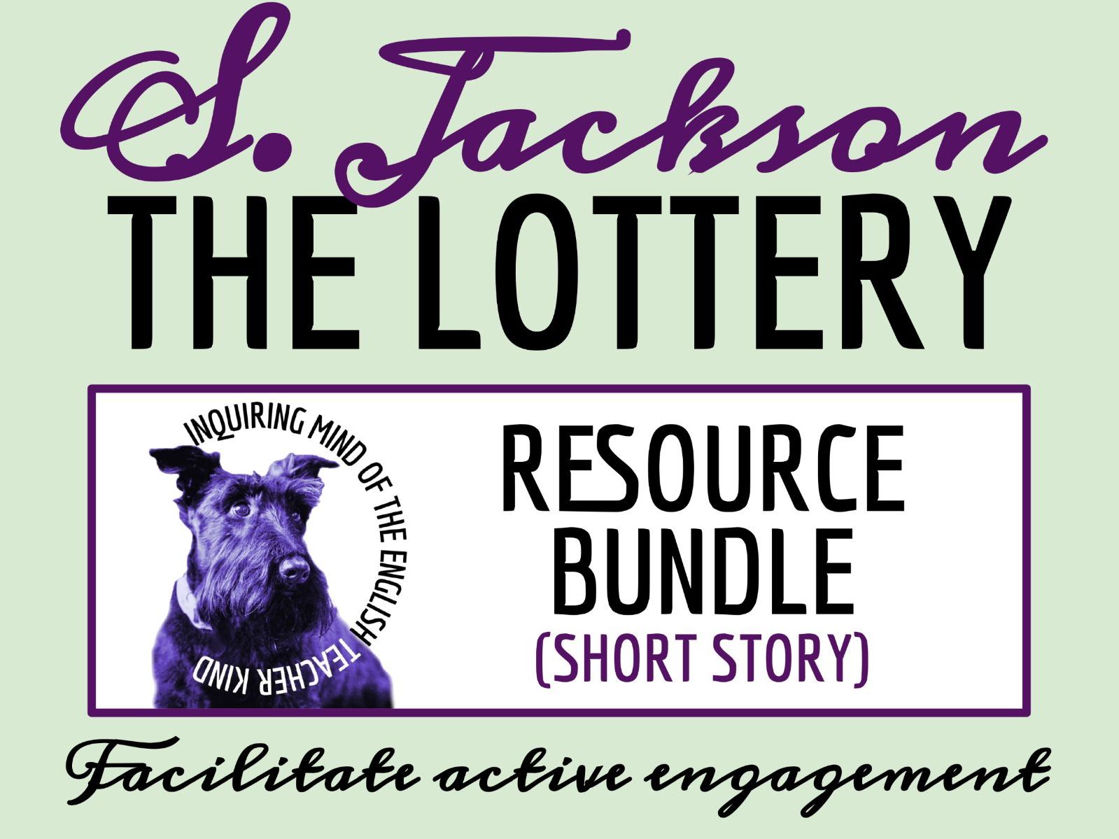 "The Lottery" by Shirley Jackson Quiz, Close Reading Worksheets, and Vocabulary Games