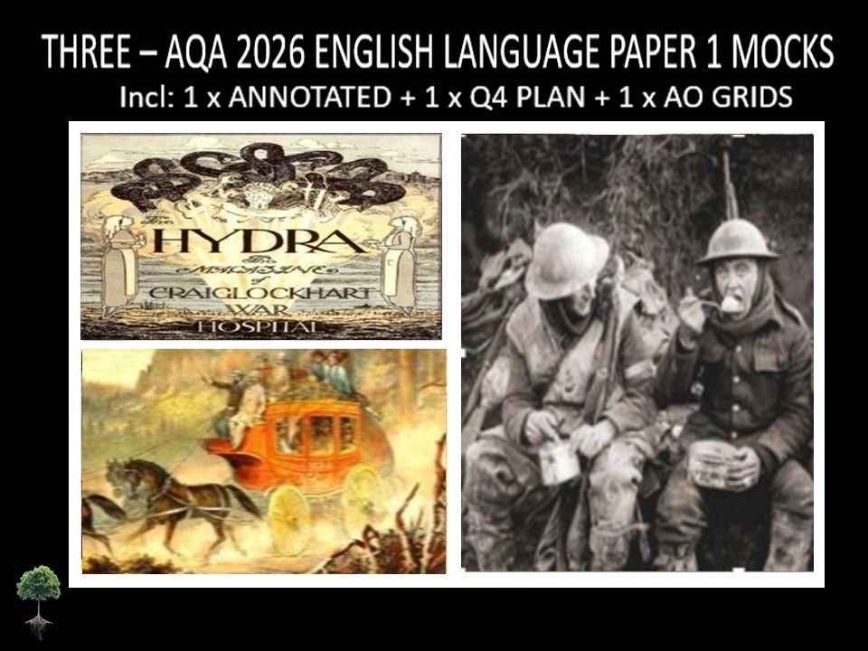 THREE - AQA PAPER 1 | 2026 FULL MOCKS | ANNOTATED | Q4 PLAN | AO GRIDS