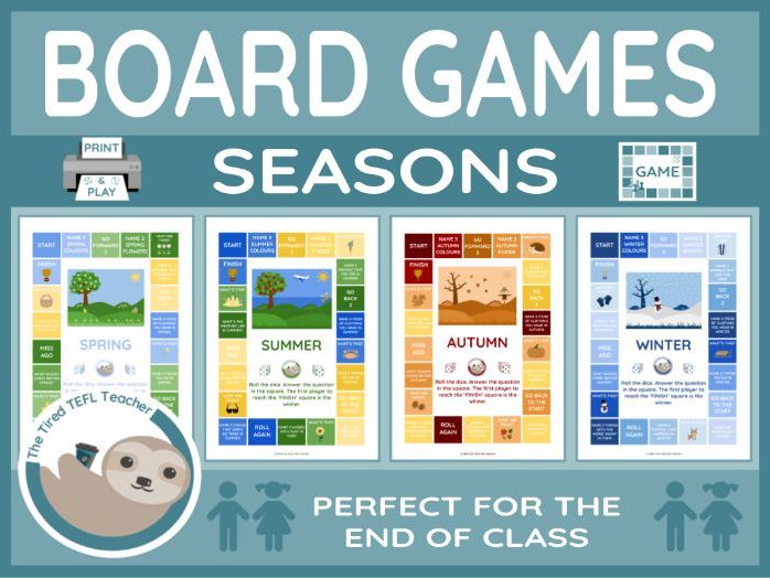 ESL Seasons Board Games (1 for Each Season)