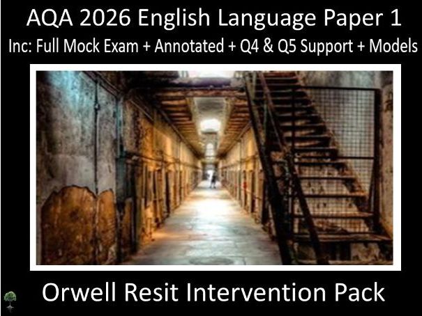 One AQA 2026 English Language Paper 1 - Resit Intervention (Orw)