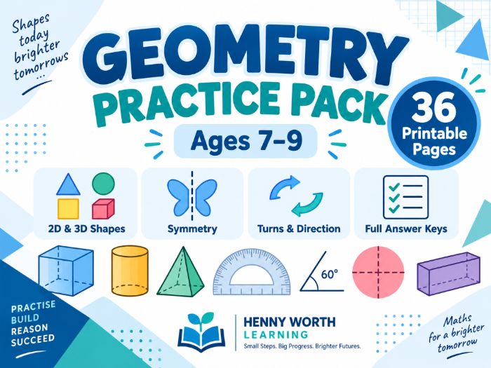 Geometry Practice Pack | Ages 7–9
