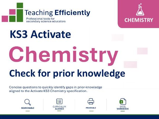 Check for prior knowledge KS3 Activate Chemistry