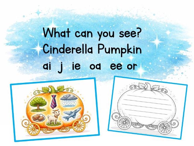 What can you see? (ai j ie oa ee or words)