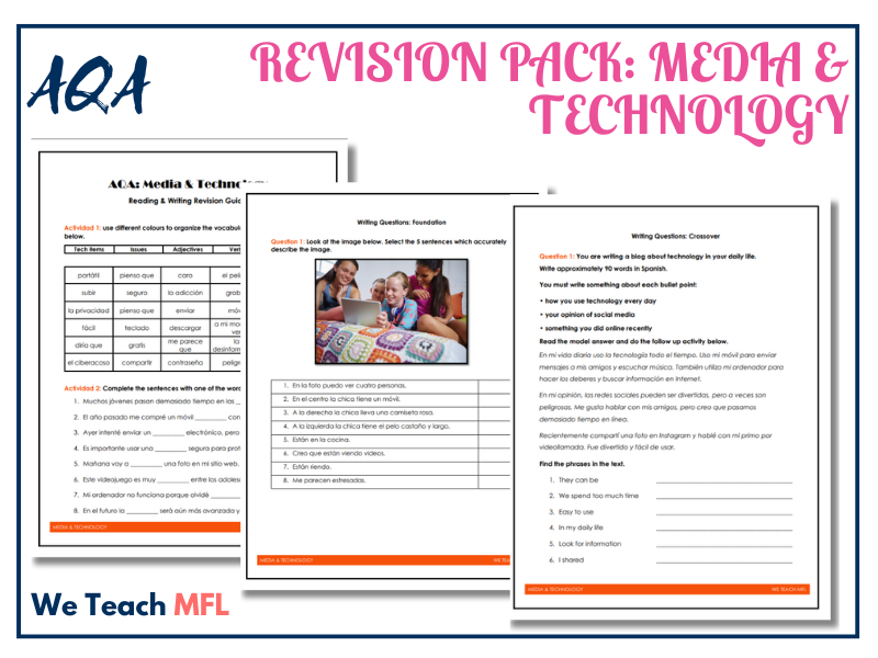 AQA NEW GCSE - Media & Technology Revision Pack