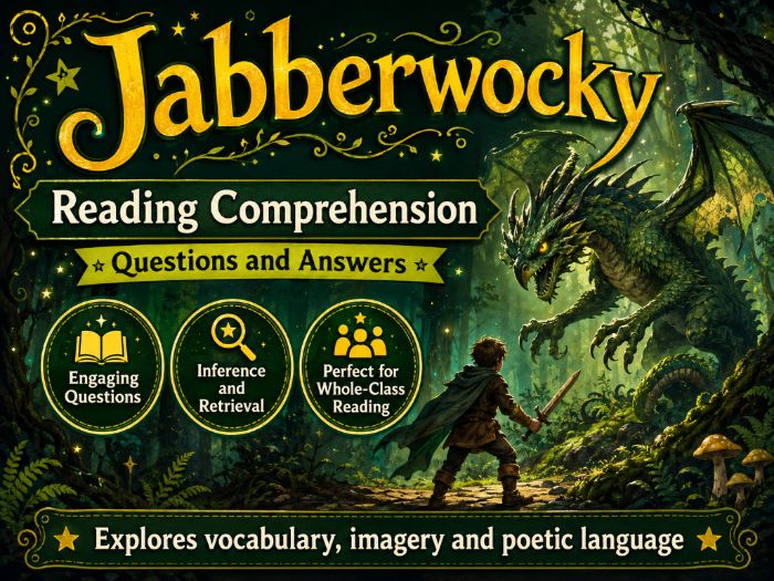 Jabberwocky (Poem) - Comprehension - UKS2