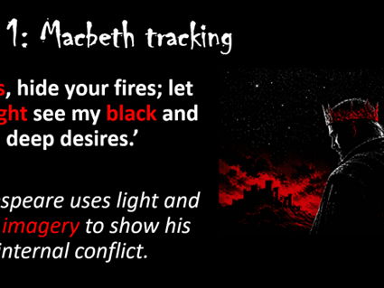 Tracking Macbeth - quotations + analysis