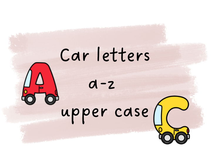 Car letters upper case
