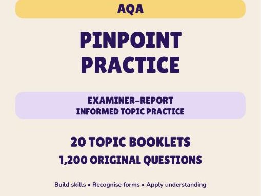 AQA GCSE Maths Foundation | 20 Pinpoint Practice Booklets & Answers