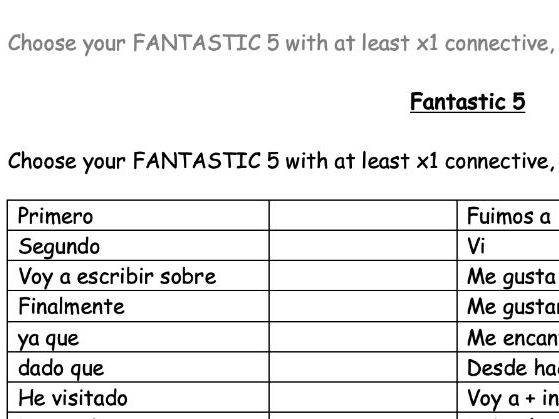 GCSE Spanish Writing & Speaking: 50+ Key Phrases