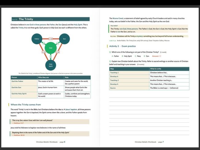 GCSE Christian beliefs workbook
