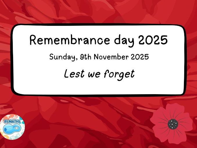 Remembrance Day 2025 PowerPoint Assembly