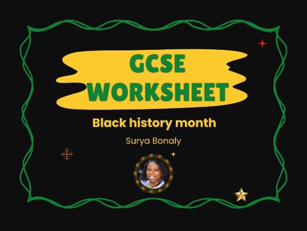 Black History Month – Surya Bonaly – French GCSE worksheet
