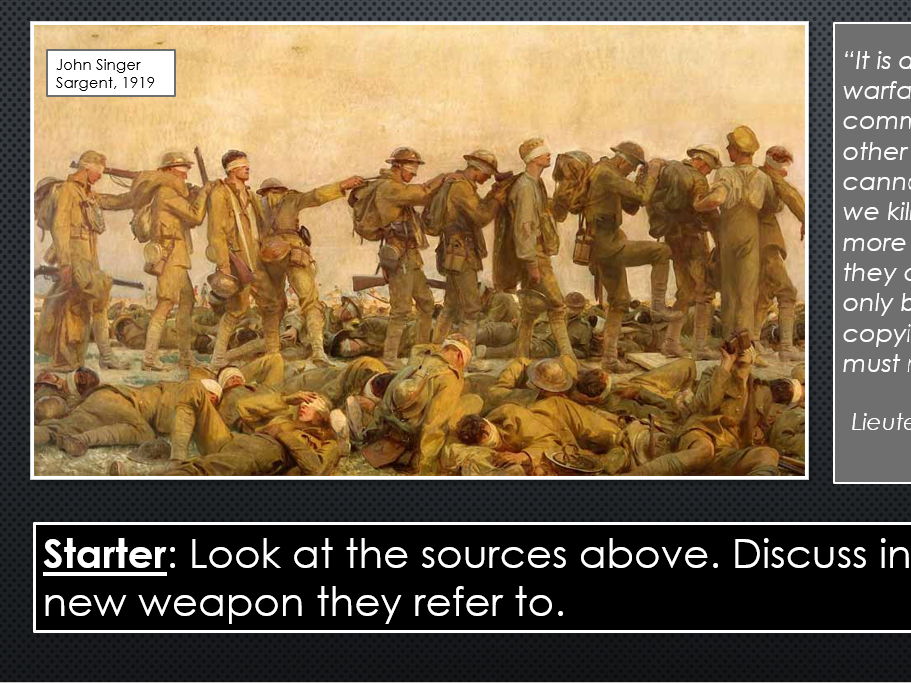 The First World War: Gas and Tanks