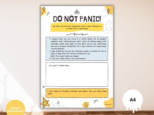 “Do Not Panic!” – AI & Computing Scenario Starter (FREE)