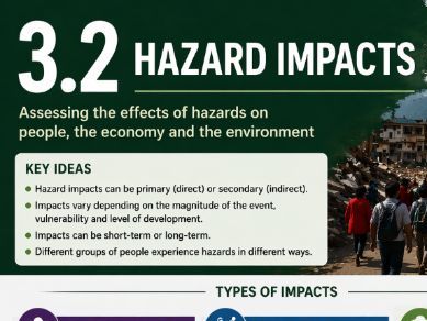 iGCSE Geography Edexcel - Topic 3. Hazardous Environments - 3.2 Hazard Impacts